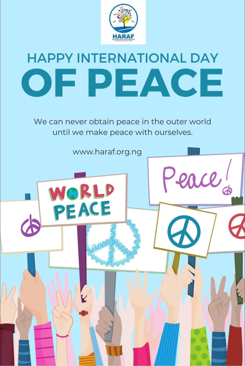Today, as we celebrate International Peace Day